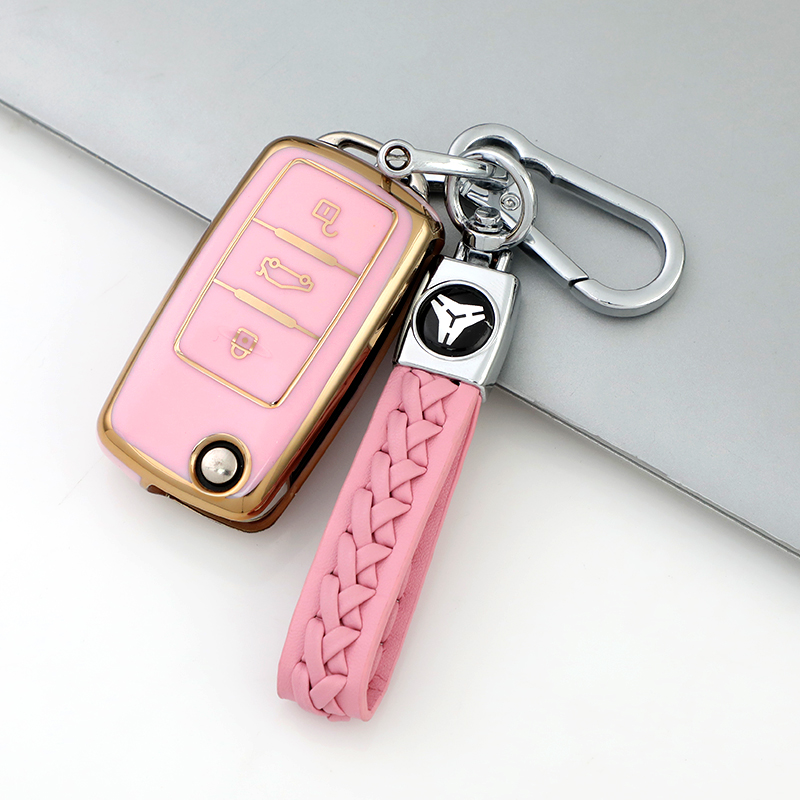 3 Button Pink + Keychain