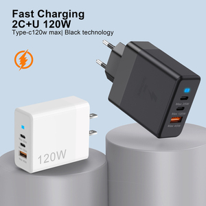 3พอร์ต120W USB + 2 USB-C PD 65W อะแดปเตอร์ชาร์จเร็ว USB ชนิด C ที่ชาร์จสำหรับ Apple iPhone 16 15 Pro Samsung S24 S23ซูเปอร์ - Product Image 2
