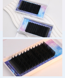 Elliptical Flat <strong>Lashes</strong> Single Eyelash Extensions Private Label Cashmere Volume <strong>Lashes</strong> Dark Fluffy <strong>Lash</strong> Extensions 0.15 0.20 0.25 - Product Image 6