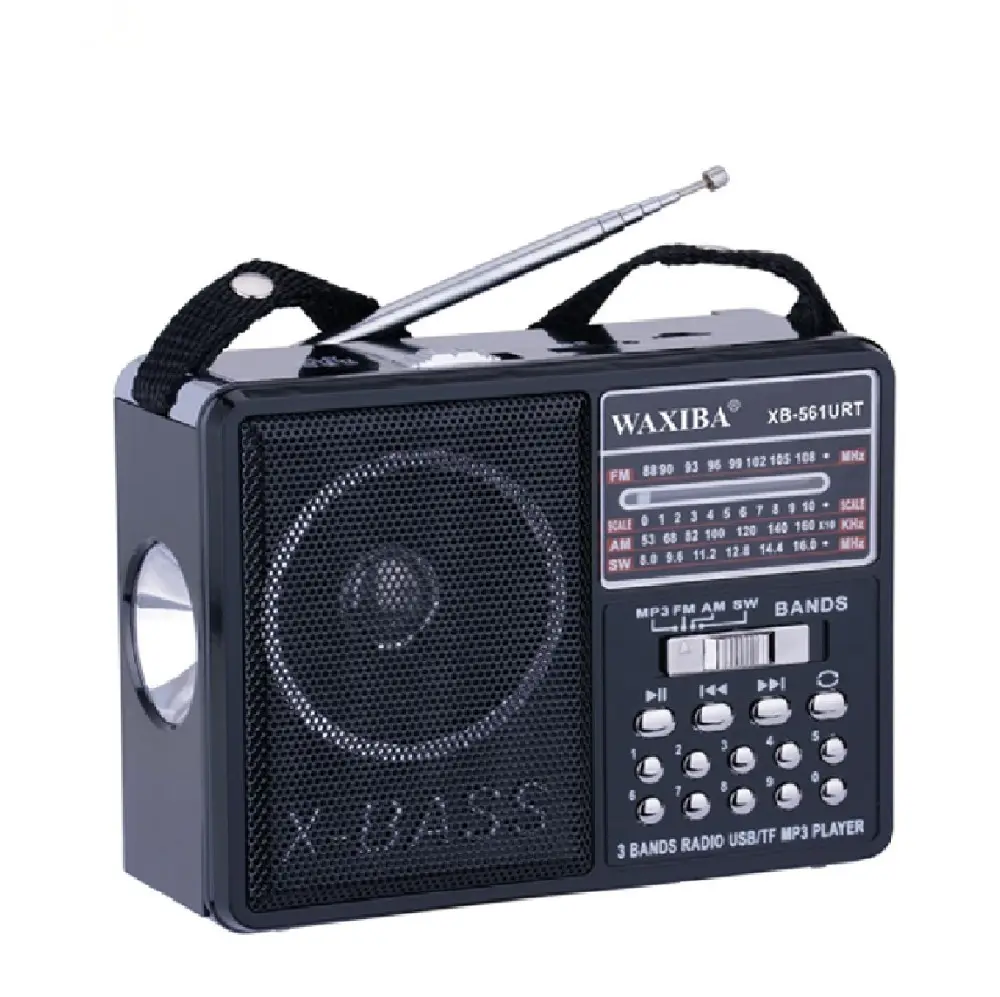 Nuovo modello Waxiba Xb Am Fm Sw Radio multi-band portatile ricaricabile x-bass World con Slot per schede Usb