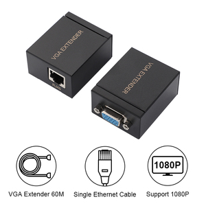 1080P VGA扩展器适配器VGA至RJ45通过5e类/6类以太网电缆转换VGA信号视频扩展60M - Product Image 3