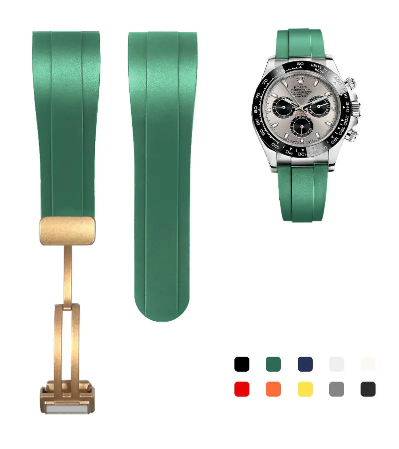 Chất Lượng Cao Silicone Cao Su Ban Nhạc Đồng Hồ Dây Đeo Đồng Hồ 20Mm 21Mm 22Mm Cho Rolex