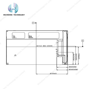 หน้าจอ LCD V0 G070VW01 7นิ้ว G070VW01 V0 LVDS