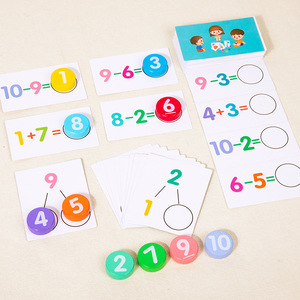 おもちゃの数学的操作セットを数える1-10の数字を学ぶ子供たち初期の教育論理的思考トレーニングエイド - Product Image 1