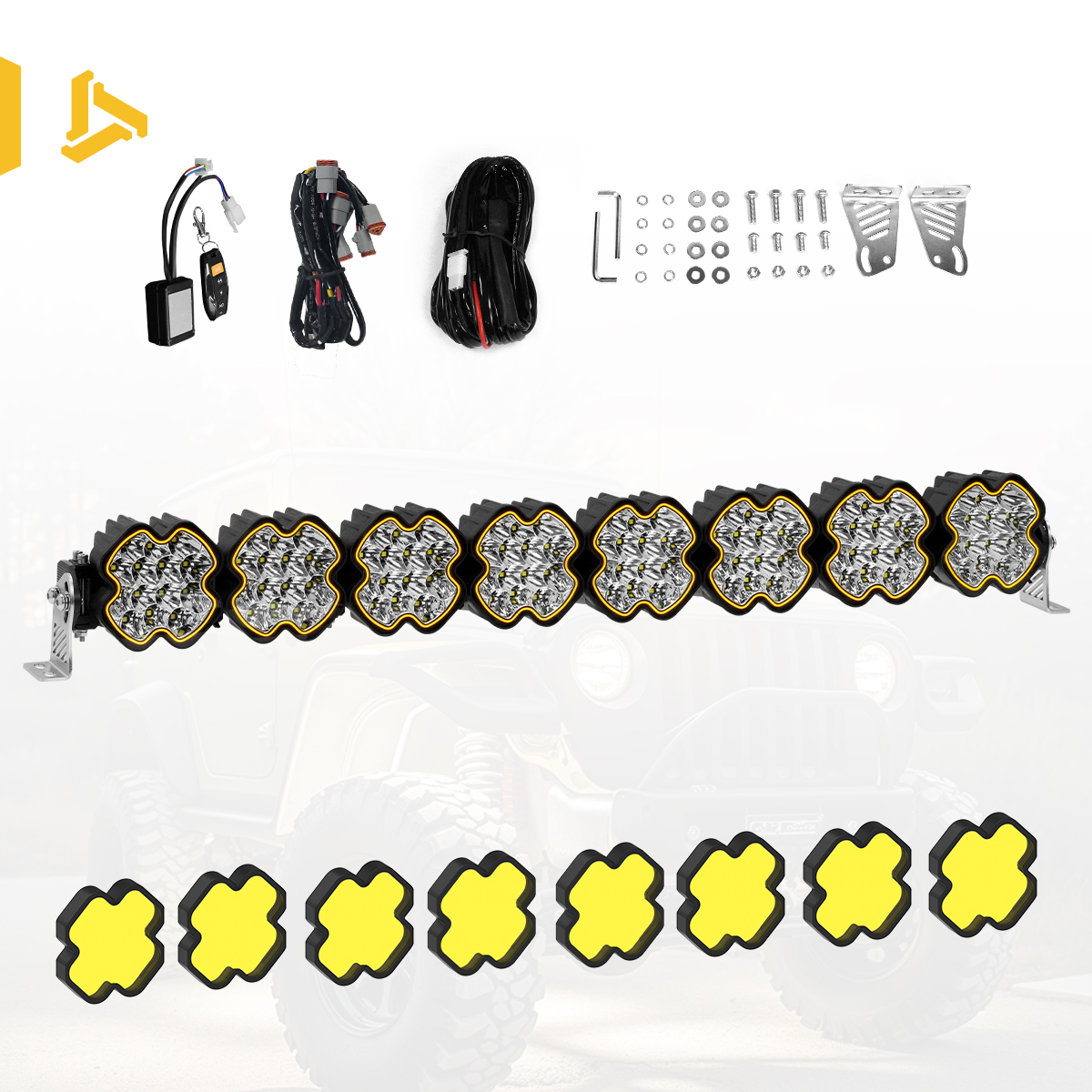 Kit de barre lumineuse (couvercle jaune)
