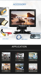 Nuevo 7 8 10,1 10,4 12 pulgadas IPS 1024P RS232 VGA USB HDM Shop POS VESA PC de escritorio 4 cables Monitor de pantalla táctil resistiva de 5 cables - Product Image 5