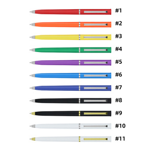 BKS Cheap <strong>Branded</strong> Customized Logo Promotional Assorted Colors Plastic Ball Pen 1.0mm Smooth <strong>Writing</strong> Width - Product Image 6