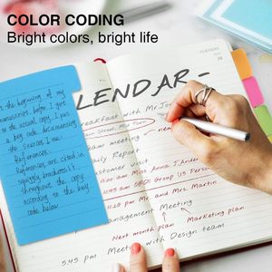 Custom Color Splitter Self-Adhesive Sticky Notes Set Pack Prioritize With Color <strong>Coding</strong> Scrapbook <strong>Memo</strong> Ped - Product Image 4