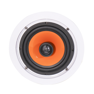 <strong>V</strong> High-Performance 2-Way Ceiling Speaker with Colorful Poly Woofer HiFi Sound for Home Theater &amp; Background <strong>Music</strong> - Product Image 1