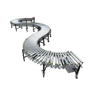 Electric Roller <strong>Conveyor</strong> Telescopic Line Lifting Turning Small Assembly Line <strong>Conveyor</strong> Belt <strong>Loading</strong> and <strong>Unloading</strong> Turning Machine - Product Image 1