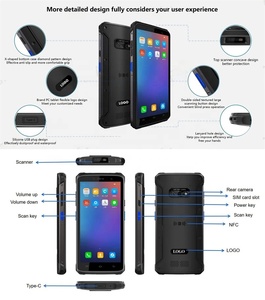 <strong>Android</strong> 14 GMS Passed Data Collector 5.5 Inch Rugged Handheld Industrial 2D QR <strong>Bar</strong> <strong>Code</strong> <strong>Scanner</strong> <strong>Bluetooth</strong> NFC GPS OTG PDAs - Product Image 6