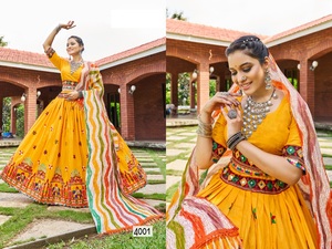 ชุดคอลเลกชั่น navratri chaniya choli และ lehenga choli สำหรับผู้หญิงชุดปาร์ตี้ - Product Image 4