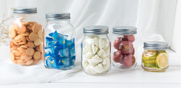 With custom printing and stainless steel straw 16oz glass mason jar