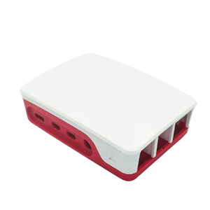 Für Raspberry Pi 3 4 Modell B ABS-Gehäuse Kunststoff box White Shell Klassisches Design mit Lüfter mit Kühlkörper für Raspberry Pi 3 4