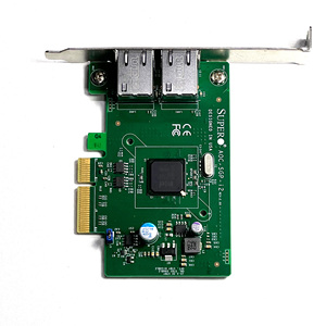 Supermicro Intel AOC-SGP-i2 2x 1GbE RJ-45 i350-T2 rame LAN Ethernet rete PCIe x4 Controller - Product Image 4