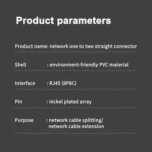 Doonjiey RJ45 <strong>Ethernet</strong> Splitter 1 to 2 Port Network Switch Adapter PVC Jacket 2 Female LAN Adapter Converter for Cat 5 5e 6 IPTV - Product Image 5