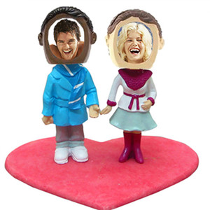 Tùy chỉnh bobblehead với khung ảnh chèn bobblehead món quà Đồ chơi con số nhiều màu tốt nghiệp ảnh nhựa Bobble đầu - Product Image 4