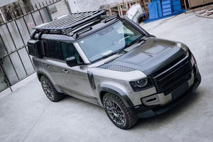 FORLand Rover Defender vücut kiti Defender yükseltilmiş Svr tarzı karbon Fiber kaput ile - Product Image 3