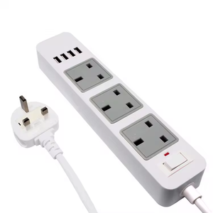 Manufacturer Direct Sale 4 USB Port 3 Outlet Power <strong>Socket</strong> <strong>Switch</strong> Universal Plug <strong>Socket</strong> <strong>Multi</strong> <strong>Socket</strong> Plug - Product Image 1