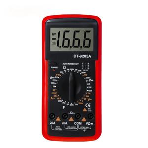 Multímetro Digital DT9205A AC/DC Transistor Tester Medidor de prueba NCV eléctrico Multímetro de rango automático analógico profesional - Product Image 1