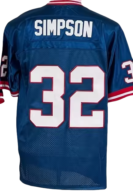 32 OJ Simpson Bleu