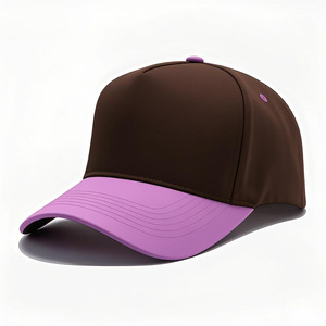 Factory Price 100% Cotton Canvas 5 <strong>Panel</strong> Baseball Cap Two Tone Color Customized Embroidered <strong>Patch</strong> Outdoor Sports Baseball Hat - Product Image 4