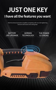 Gute Waren Elektrisch angetriebene halbautomat ische Umreifung maschine für Koffer-und Dosen verpackungs papier Knöchel riemen für Kabel maschinen - Product Image 2