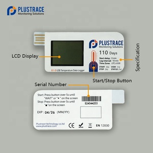 PLUSTRACE-Registrador de datos de temperatura de un solo uso, USB digital con USB, dispositivo de registro de datos de un solo uso, con USB, USB,