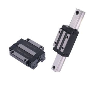 Juego de rieles deslizantes lineales de montaje bajo, deslizador de guía CNC, bloque lineal ajustable de aluminio, serie EGH