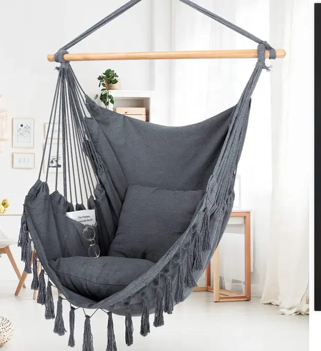 Woqi outdoor sewing chair Hanging Chair Swing Hammock Chair with Cushion
