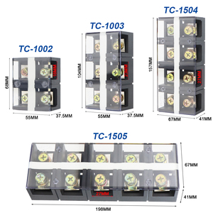 Bloque de terminales de cobre TC 4003 Conector de fijación de cable de alta corriente 600A Se conecta al bloque de terminales TC de terminal de tornillo de alta potencia - Product Image 3