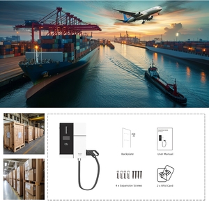 沃伦特价高效30KW 60KW IP56 EV充电桩CCS2 Chademo RFID 4g App控制落地式充电站