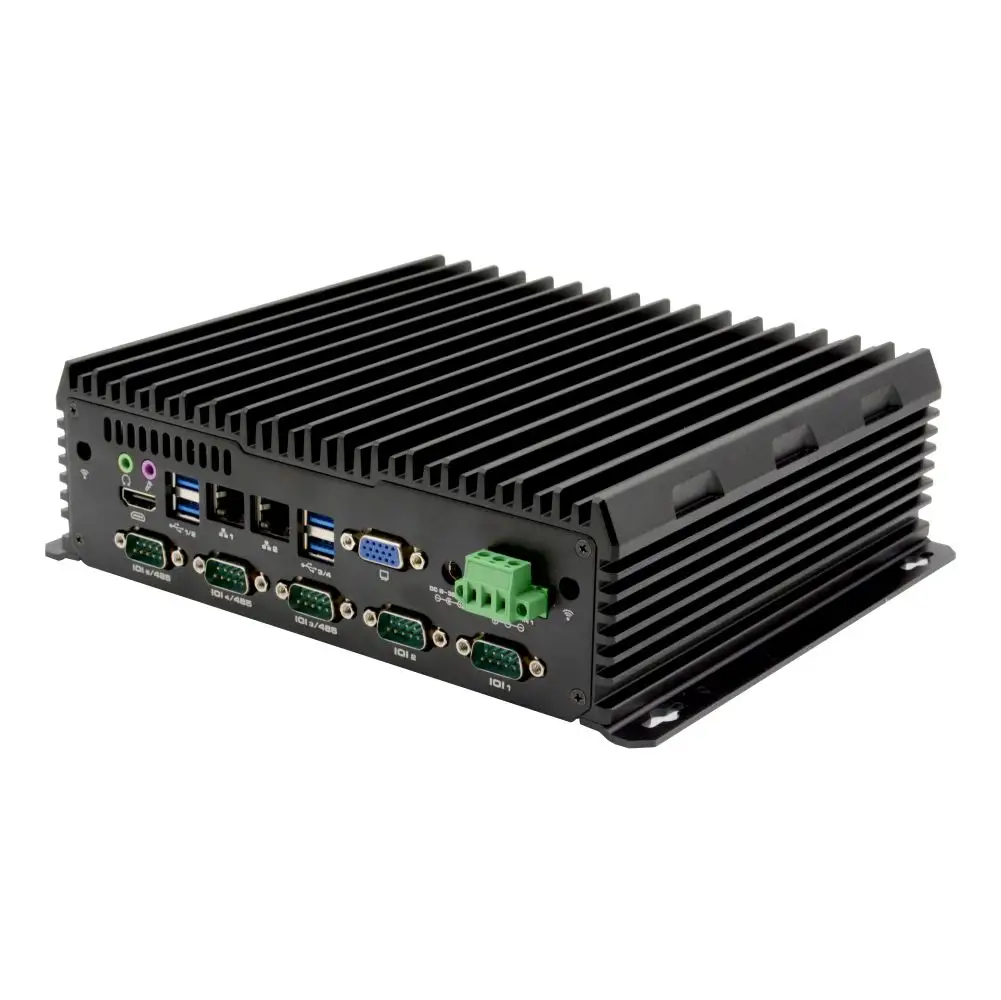 Hiệu suất cao Máy tính để bàn máy tính i3 Dual Core Mini PC cổng nối tiếp Mini PC nhúng không quạt máy tính công nghiệp Barebone PC