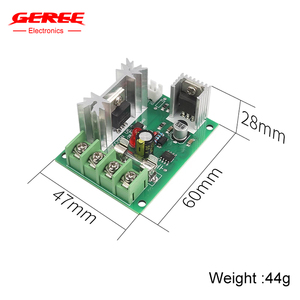 DC12V/24V PWM Motor drehzahl regler 120W Hochleistungs-Mikro motor mit variabler Drehzahl 10A Stufenloser Regler mit Sicherung - Product Image 2