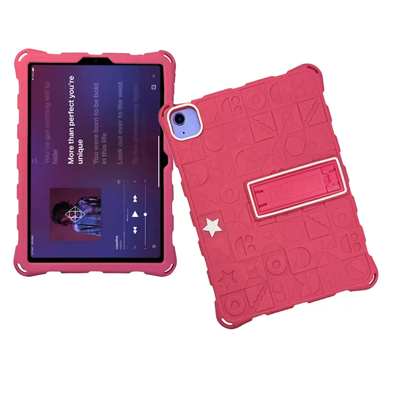 Прочный и ударопрочный Двухцветный силиконовый чехол-подставка для iPad Air 4 2020 10,9 дюймов чехол и чехол для планшета