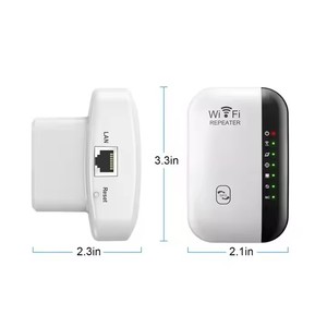 300Mbps无线中继器2.4G路由器无线范围扩展器无线信号放大器802.11N电脑网卡适配器 - Product Image 6