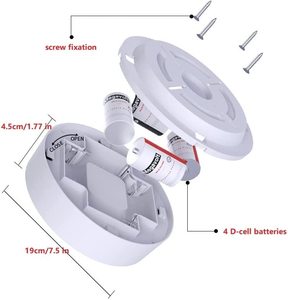 Batterie betriebener dimmbarer Timer Innen schrank Schrank Treppen Keller beleuchtung LED Bewegungs sensor Decken leuchten mit Fernbedienung - Product Image 2