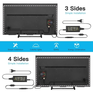5V WS2812B usb'li şerit LED ışık 5050 RGB rüya rengi ortam TV kiti için masaüstü bilgisayar ekran arka plan aydınlatması 1M 2M 3M 4M 5M - Product Image 4