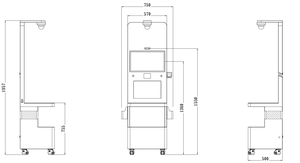 Syncotek kütüphanesi çok fonksiyonlu kendinden kitap ödünç dönüş kimliği ile yenilemek Kiosk kart okuyucu - Product Image 2