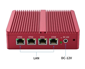 Precio barato Intel J4125 CPU 4LAN 2USB3.0 1 * VGN POE Suministro con sistema win 10 liunx Nano Computadora industrial integrada - Product Image 1