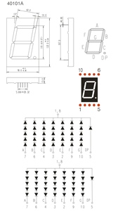 จอแสดงผล LED 7ส่วนขนาดใหญ่4นิ้วแบบตัวเลข1หลักสำหรับป้ายสถานีบริการน้ำมัน - Product Image 5