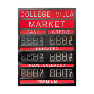 7-Segment-digitales wasserdichtes LED-Benzin-Preis schild Tankstelle doppelseitiges Display-Netzteil eingebaute LCD-Fernbedienung