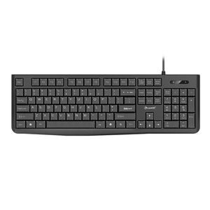 USB有線K-109Dコンピュータキーボード104キー対応オフィスシングルフランス語ロシアアラビア語黒コンピュータキーボード - Product Image 2