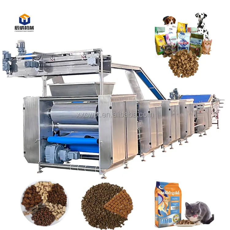 Fabricantes de alimentos para mascotas, línea de máquinas de producción de maquinaria pequeña para alimentación animal