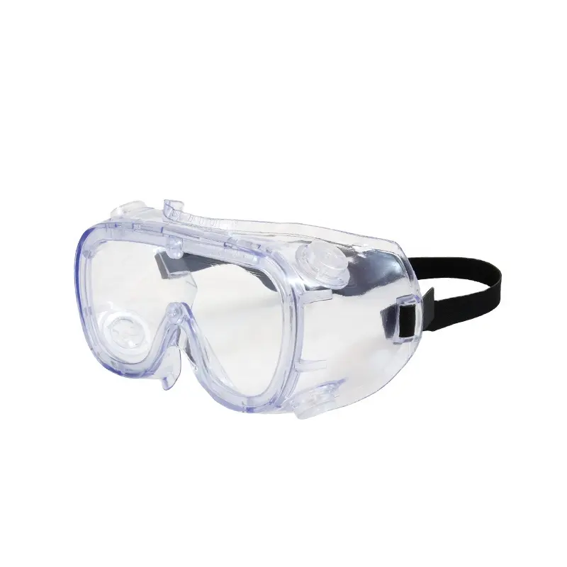Dolaylı havalandırma tasarımı göz koruması ile Anti-Scratch ve anti-sis büyük çerçeve şeffaf gözlük