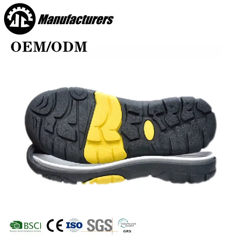 Wholesale EVA rubber sole shoe making material anti slip comfortable custom sole sandal sole