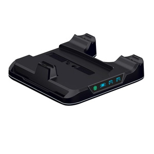 PS5/PS5 Pro/Slim DE/UHD充電ステーション用KJHユニバーサル冷却ゲームコンソールスタンドPS5コントローラーおよびLED付きPSポータル用 - Product Image 3