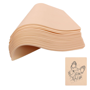 Fancy Double Sided Mềm TPE Thực Hành Da 1Mm Dày 8X6 Trống Hình Xăm Cho Người Mới Bắt Đầu Trang Điểm Vĩnh Viễn Công Cụ Đào Tạo - Product Image 3