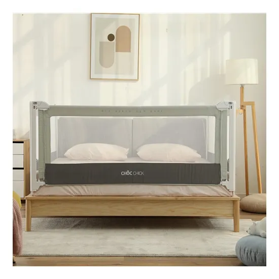 Chocchick ราวติดเตียงแบบระบายอากาศได้ดีข้าง2022เปลเด็กแบบถอดออกได้เตียงนอนเด็กเล็ก