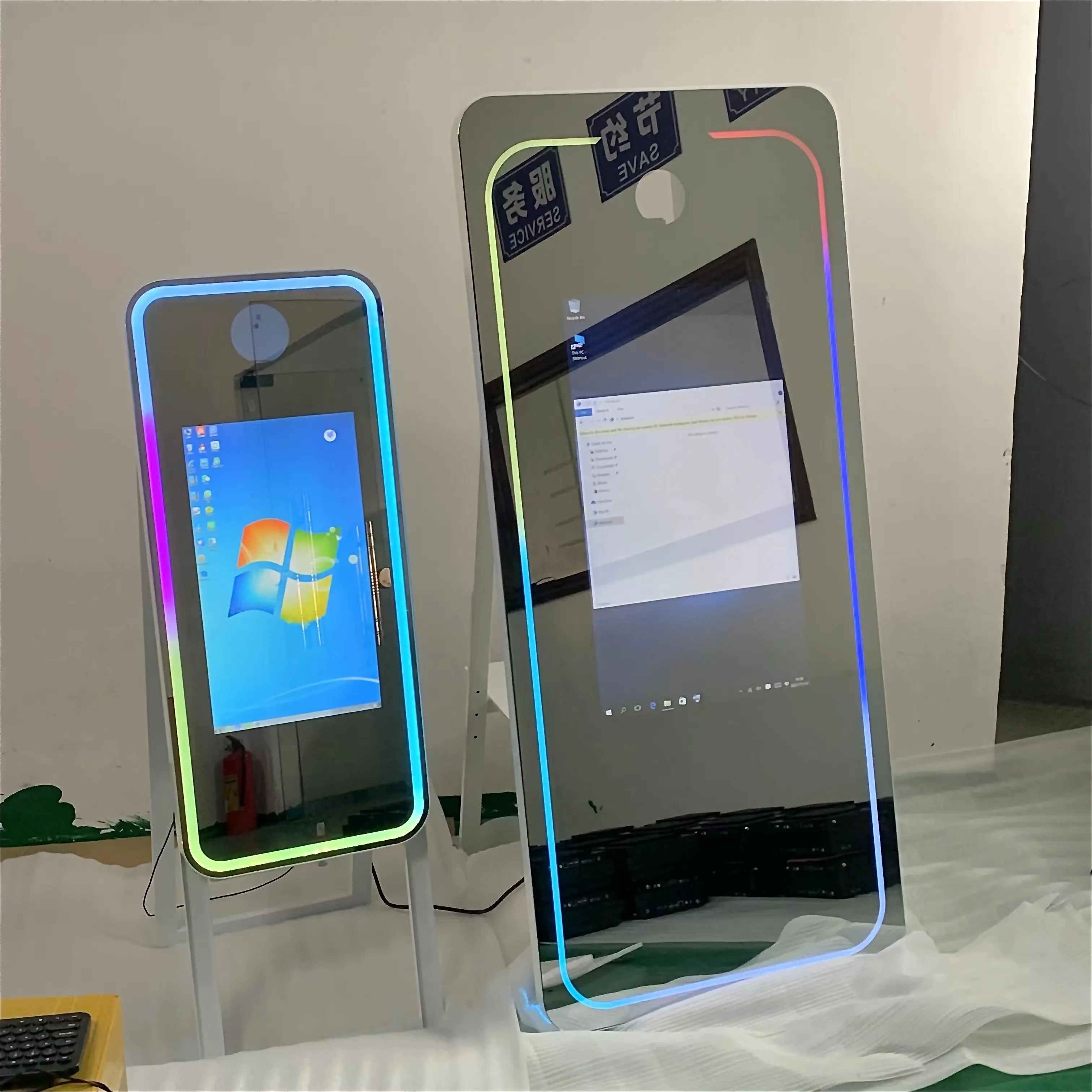 2023 mirror me photo booth picture mirror booth photobooth magic mirror photo booth con fotocamera e stampante kiosk